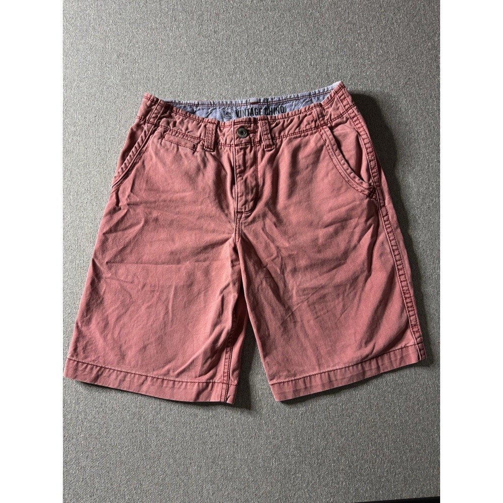 Lee Vintage chino Men's Light Red Shorts Size 30 Cotton